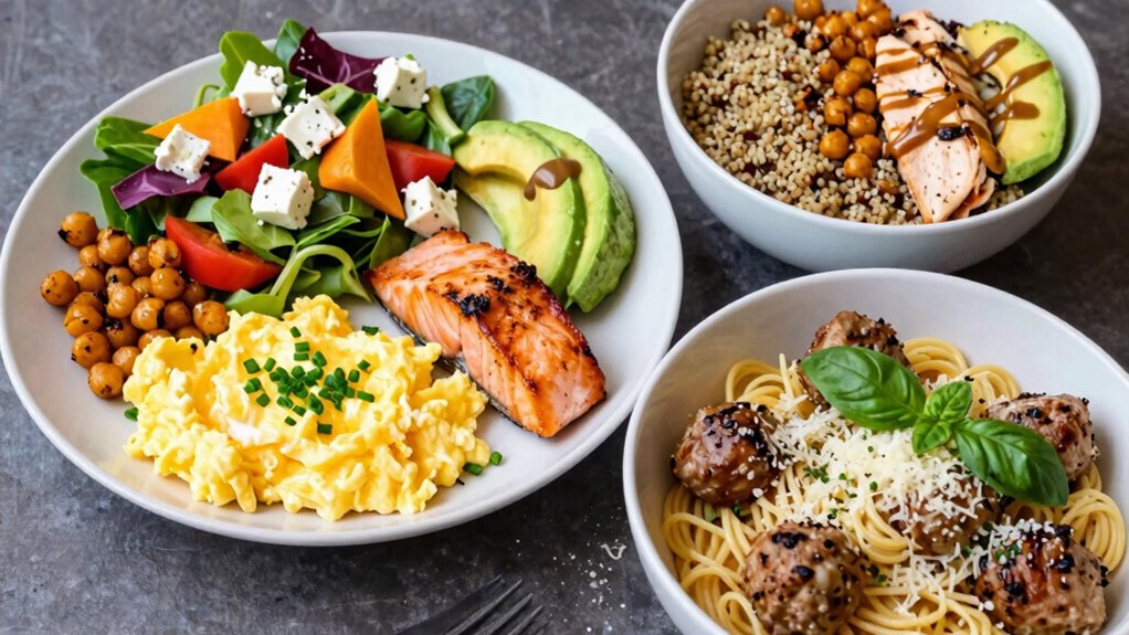 add diverse protein rich meals