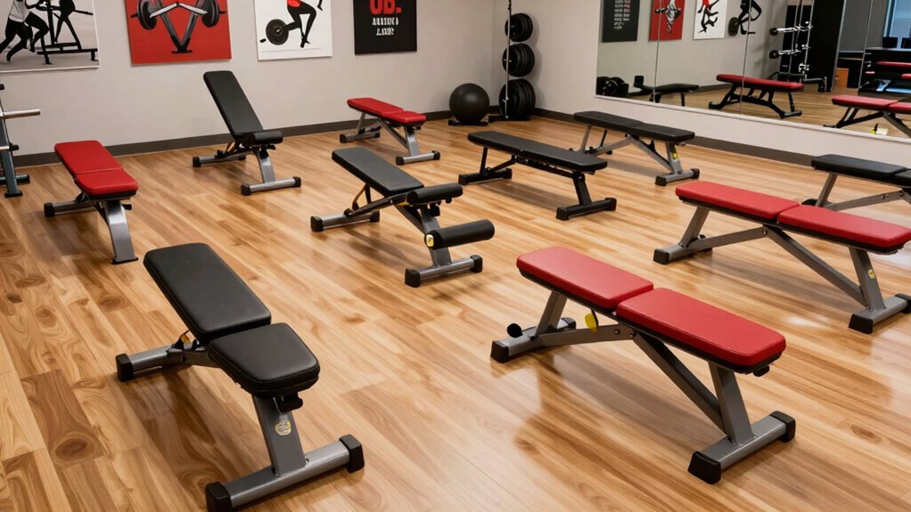 adjustable benches with extensions