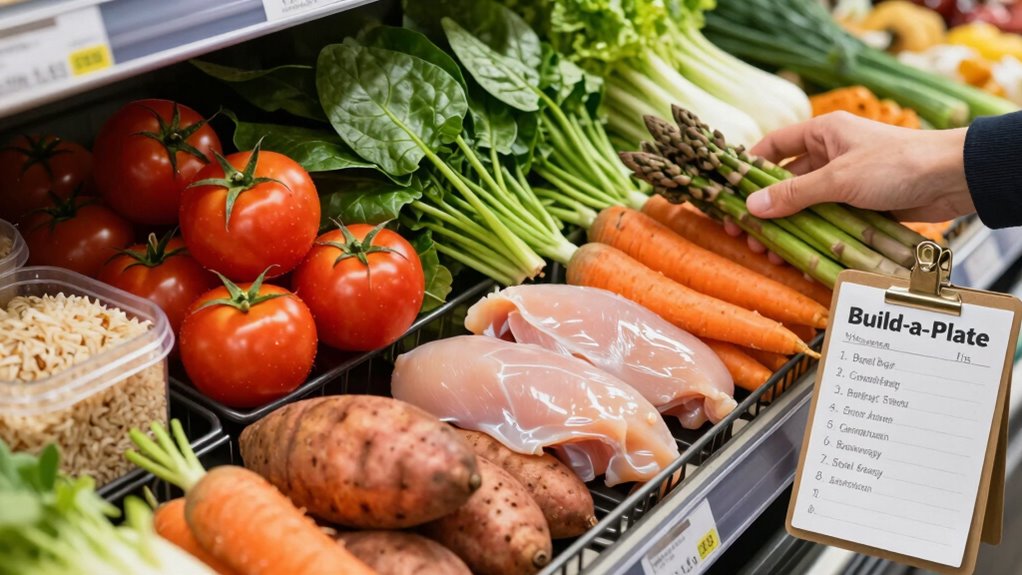 balanced muscle building grocery list