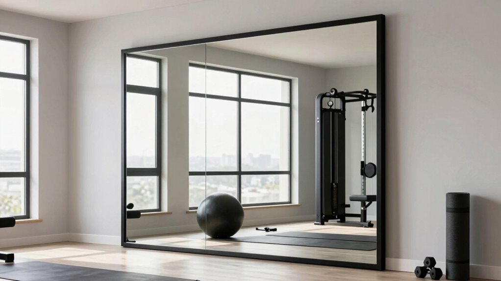 choosing a home gym mirror