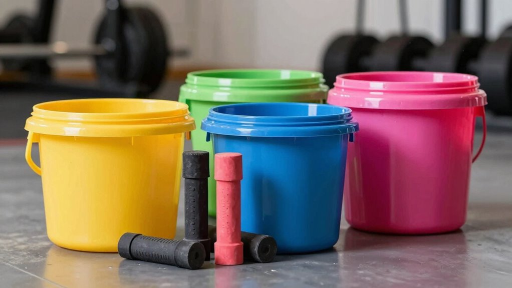 choosing lifting chalk bucket