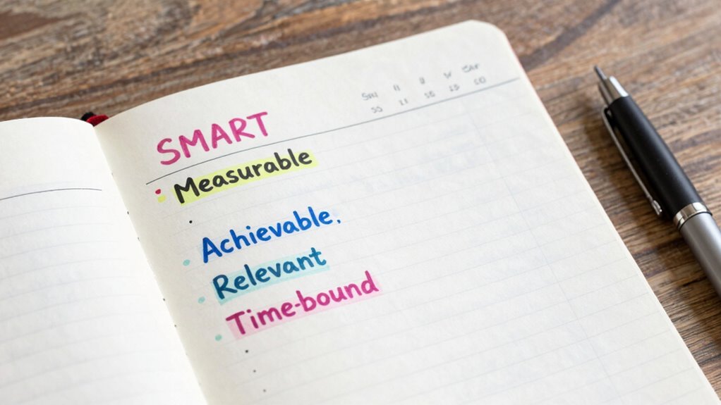 clear measurable fitness milestones