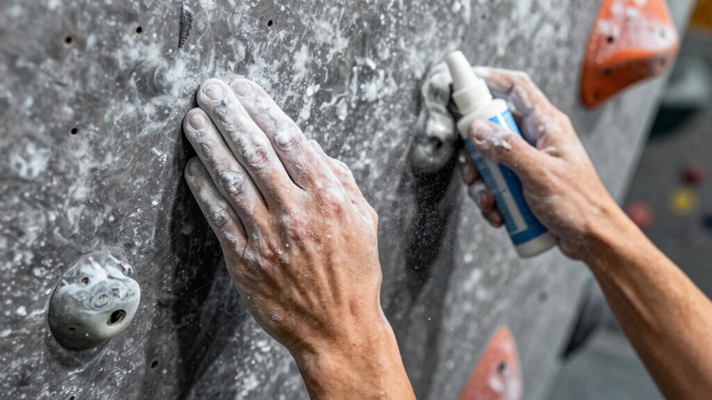 climbing grip versus cleanliness