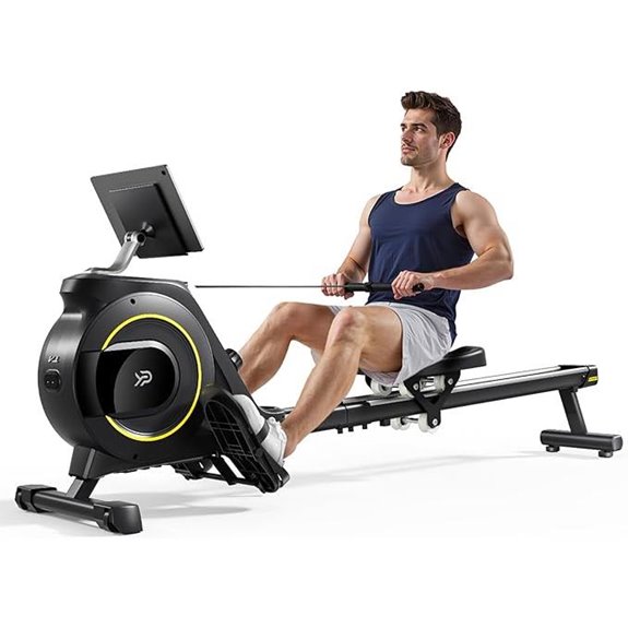 compact foldable rowing machine