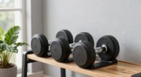 compact space saving dumbbells