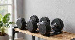 compact space saving dumbbells