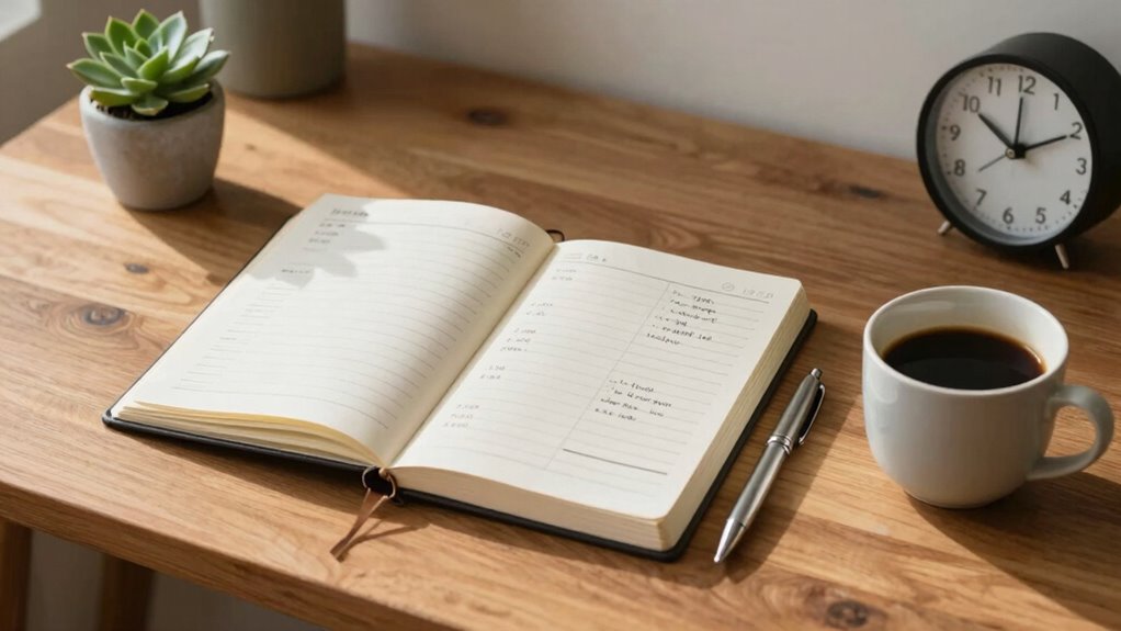 consistent weekly planning habit