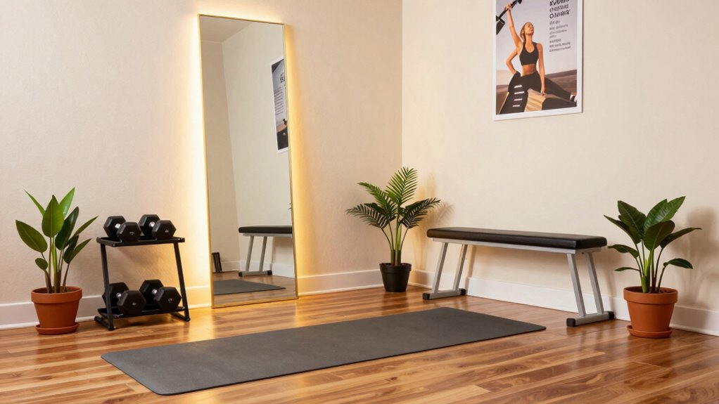 create a safe motivating workout space