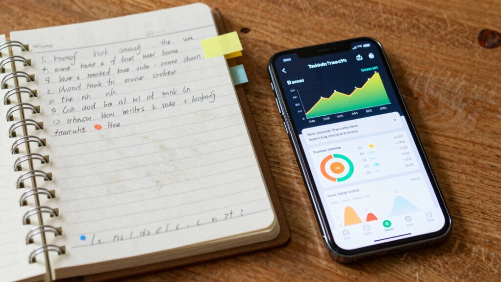 digital or paper workout logs