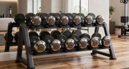 dumbbell sets with rack