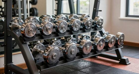dumbbell sets with racks
