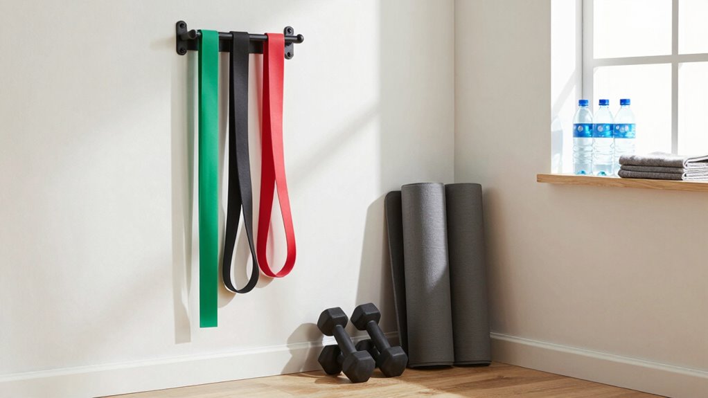 efficient small workout storage