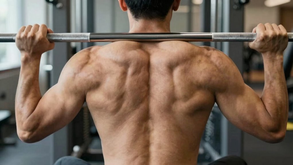 engage back relax shoulders