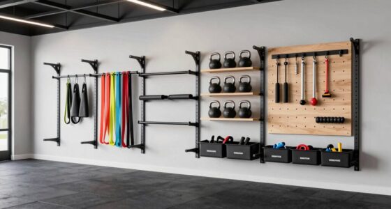 garage gym wall storage