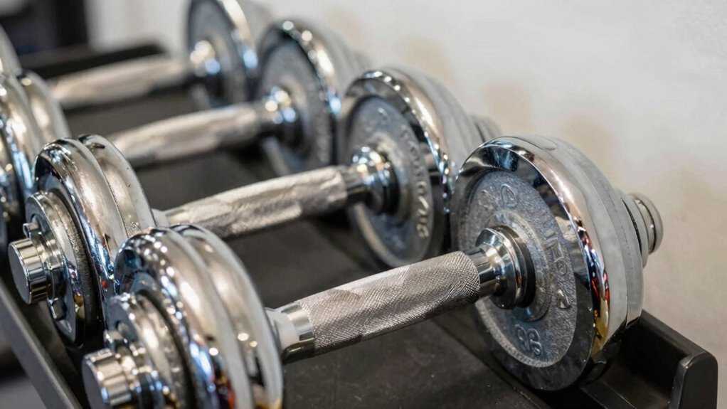 gradually increase dumbbell weights