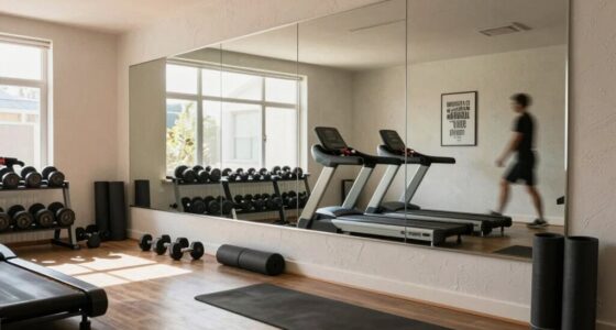 gym mirrors helpful or distracting