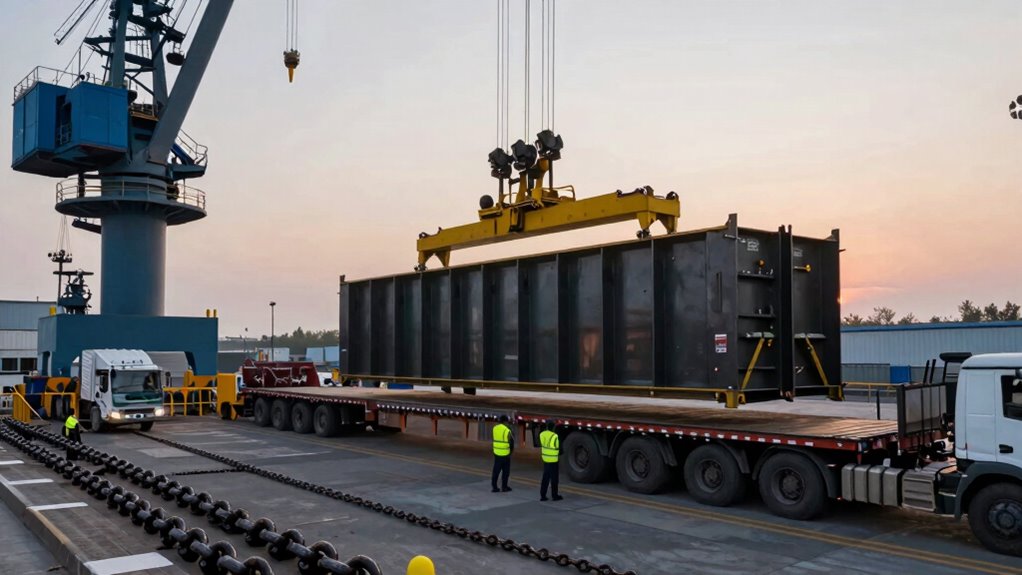 heavy machinery shipping planning
