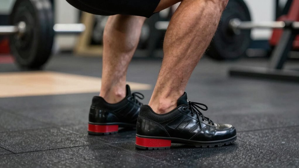 heel height influences squat depth