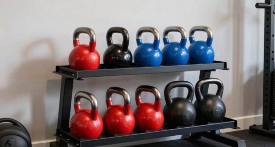 kettlebell sets with stand