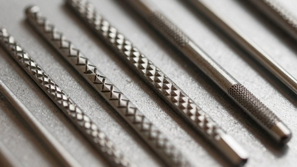 knurling patterns impact grip