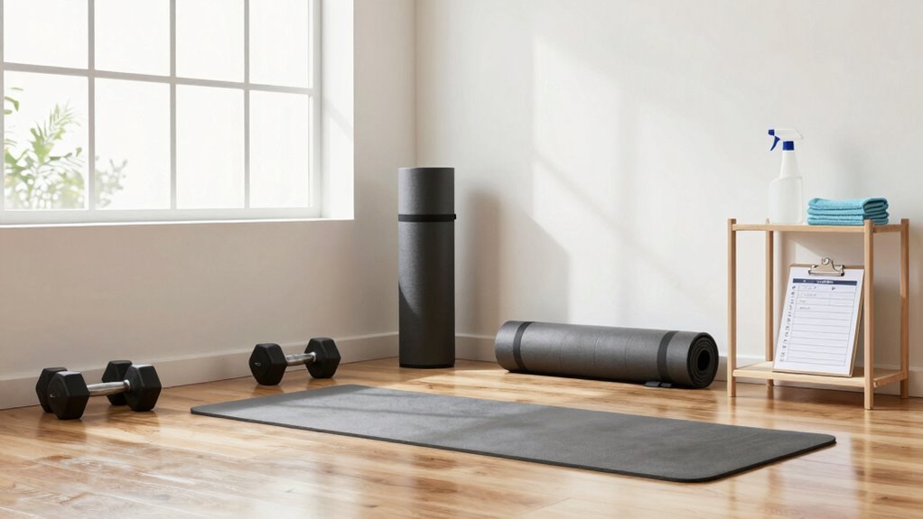 maintain clean gym equipment
