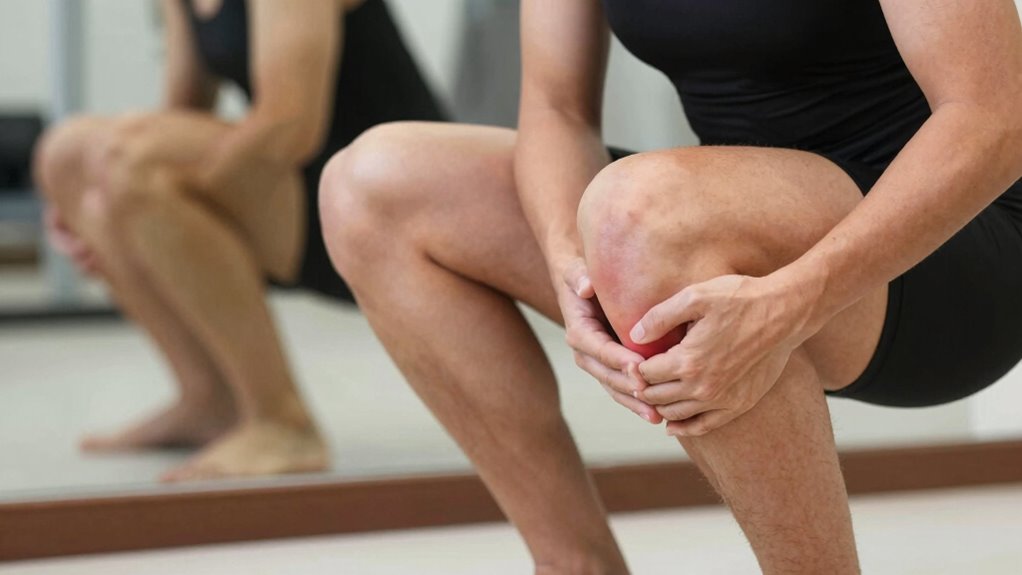 maintain knees over toes