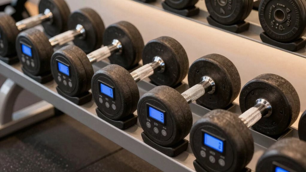 manual vs electronic dumbbells