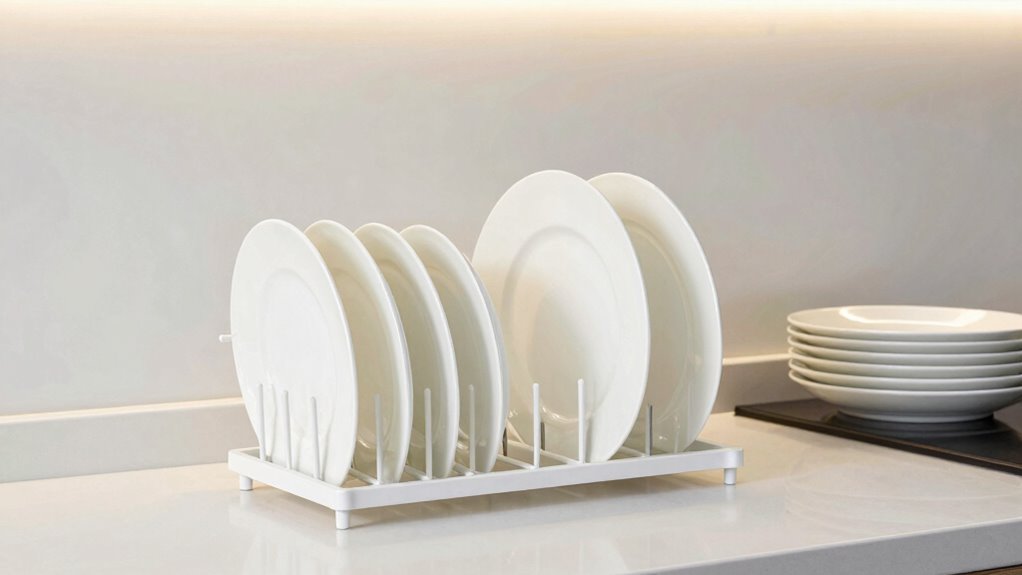 optimize kitchen plate storage