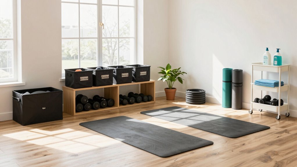 organize gear to stay clean