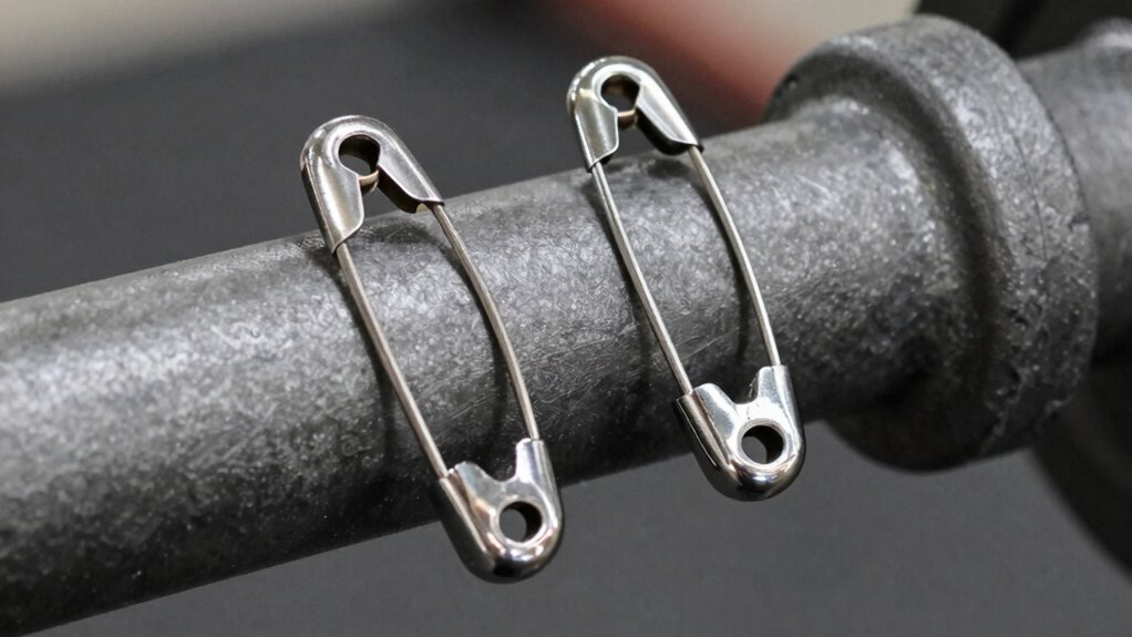 position safety pins correctly