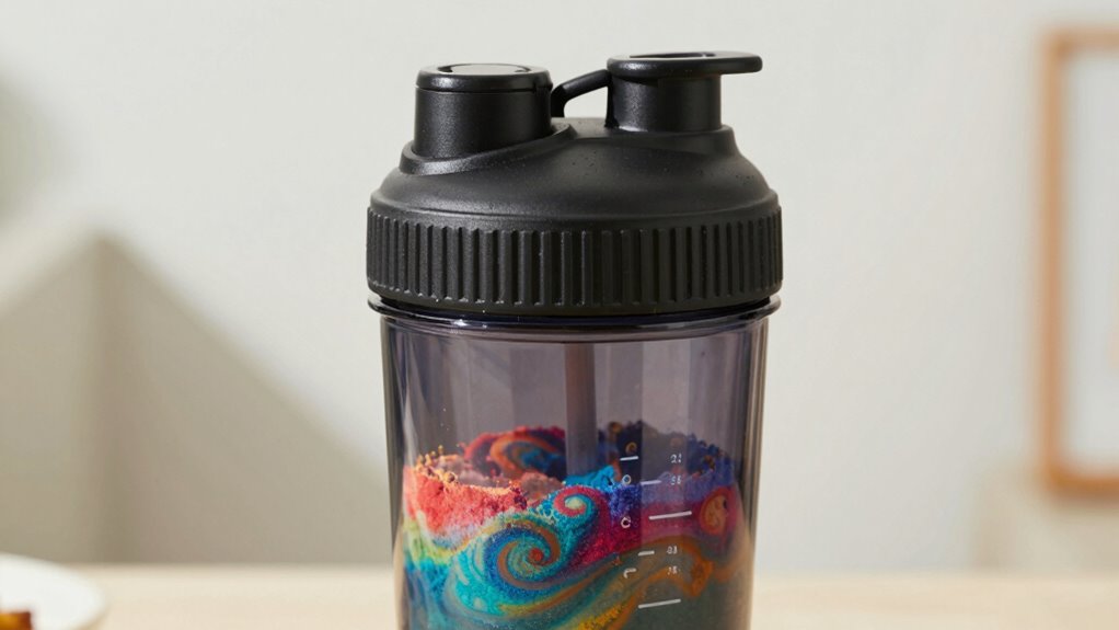 premium mixing bottle features