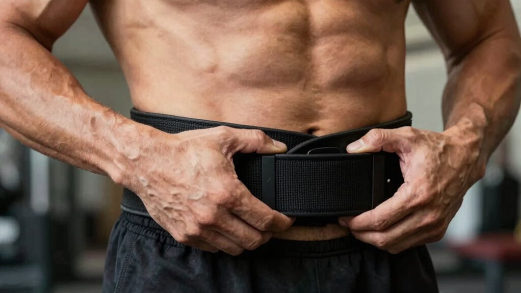proper belt placement and breathing