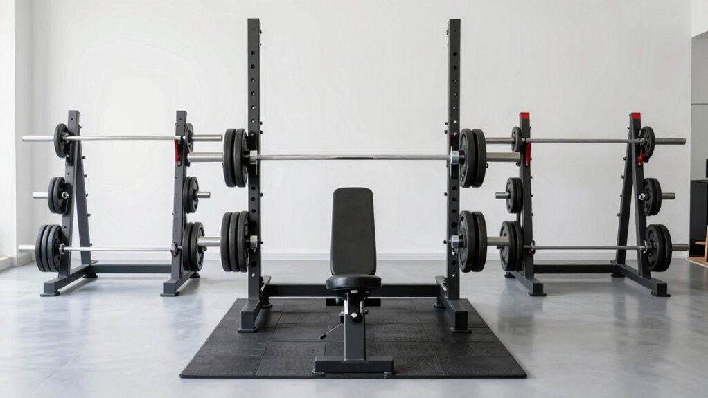 proper bench rack spacing
