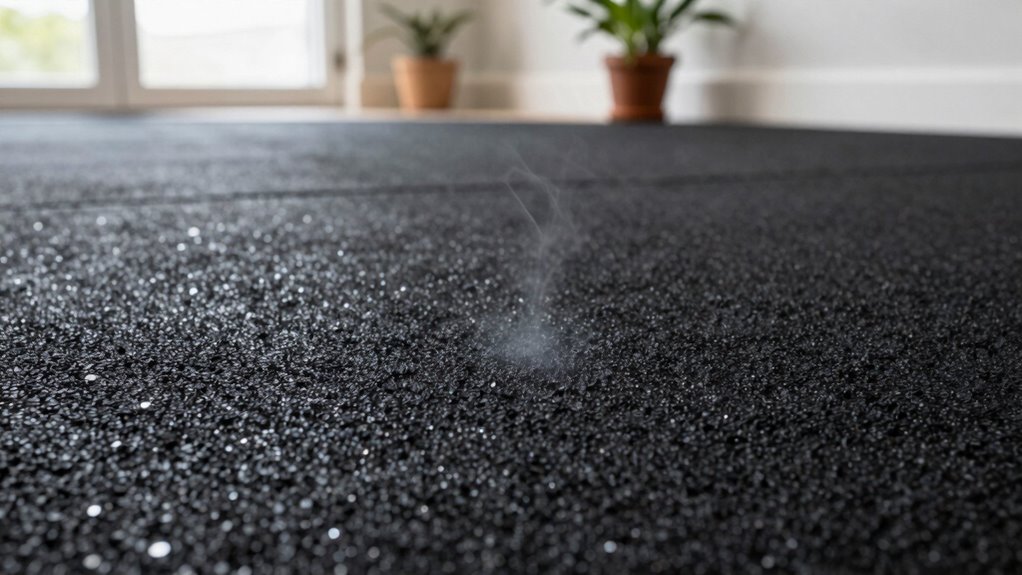 rubber odor dissipates gradually