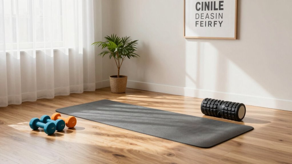 safe motivating workout space