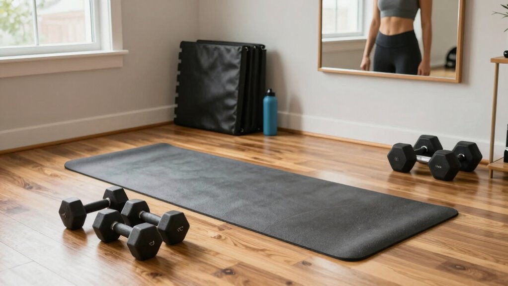 safe organized workout environment