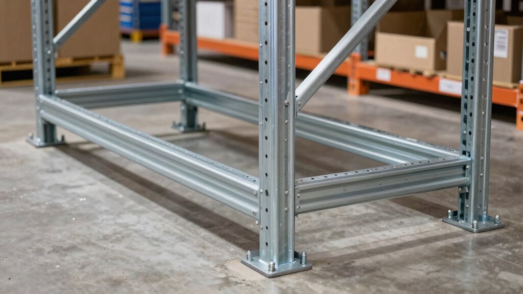 secure racks with proper anchors