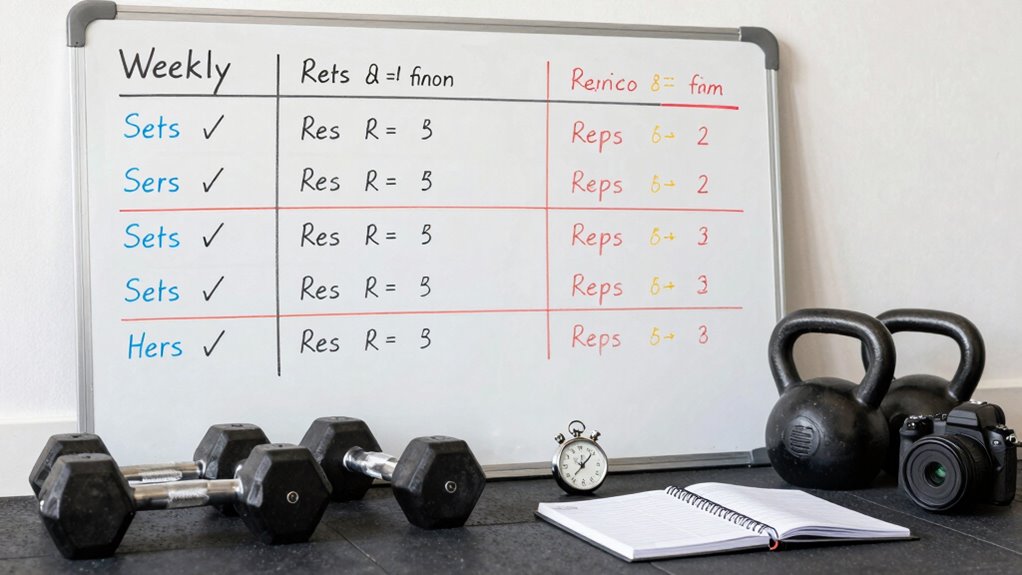 set reps rest track