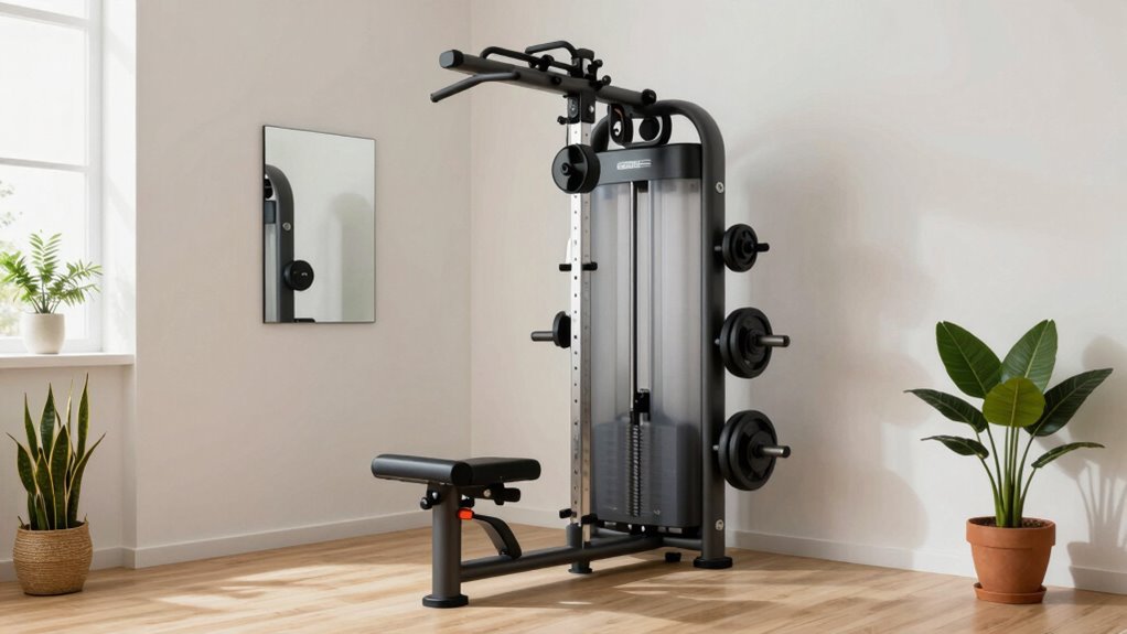 space efficient resistance training machine