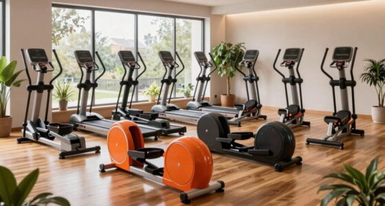 space saving elliptical machines