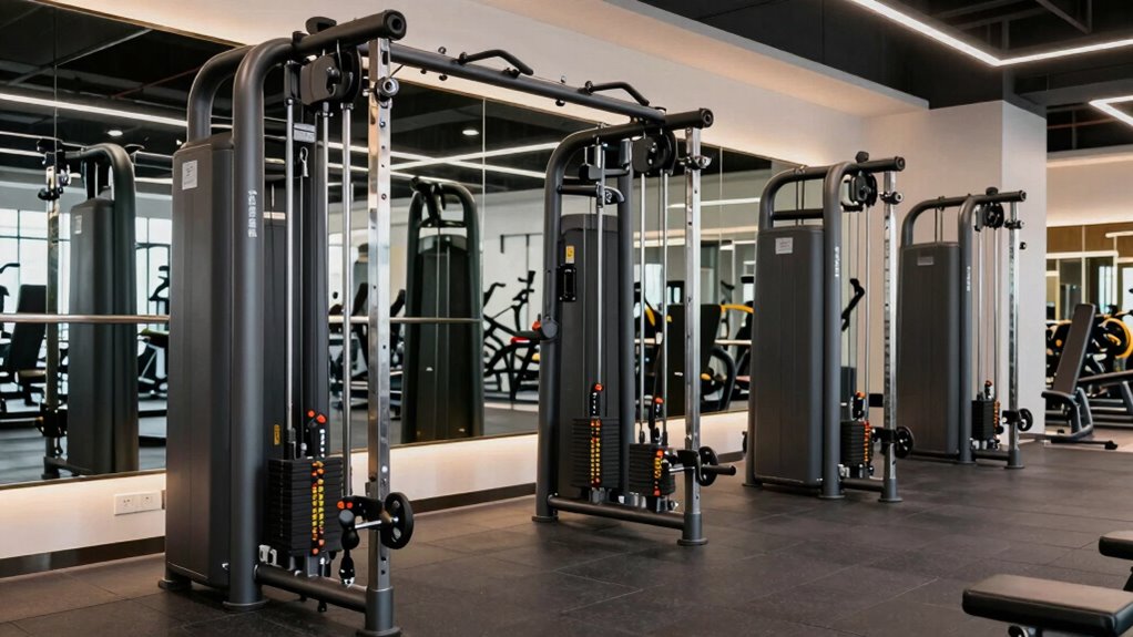 top dual cable pulley machines