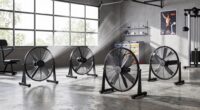 top garage gym fans