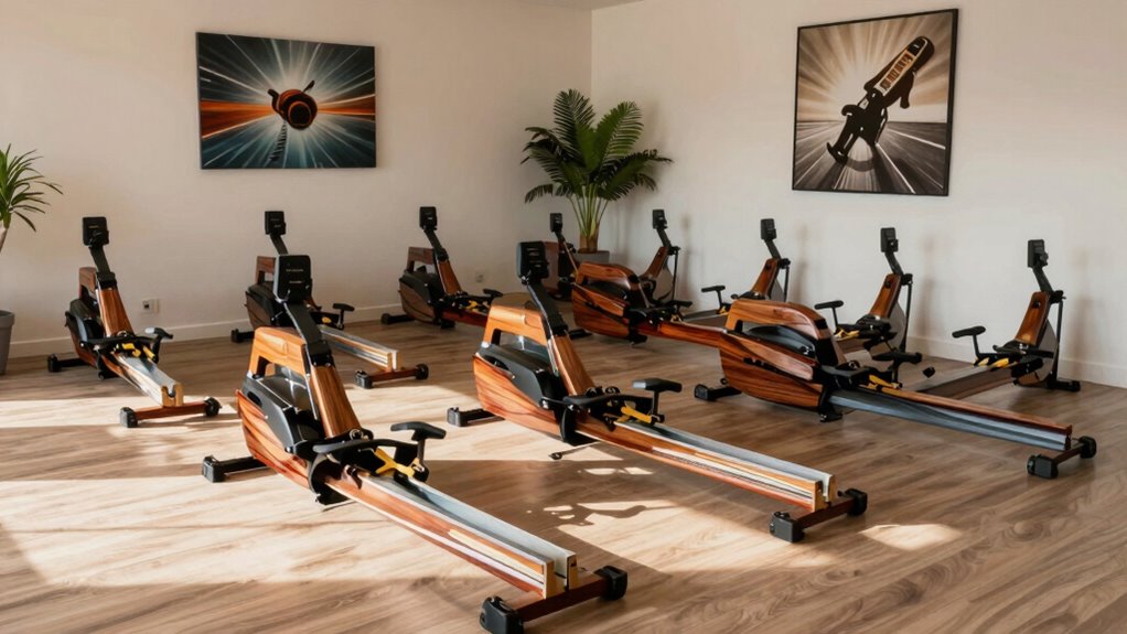 top water rowing machines