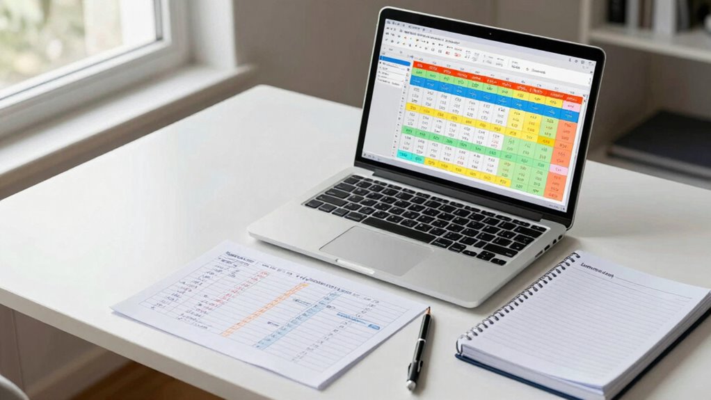 track progress with spreadsheets