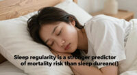 Sleep regularity is a stronger predictor of mortality risk than sleep duration (2023)