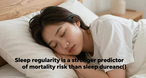 Sleep regularity is a stronger predictor of mortality risk than sleep duration (2023)