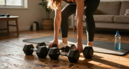 The Two Simple Tricks A Trainer Uses To Ensure Her Home Dumbbell Workouts Stay Effective